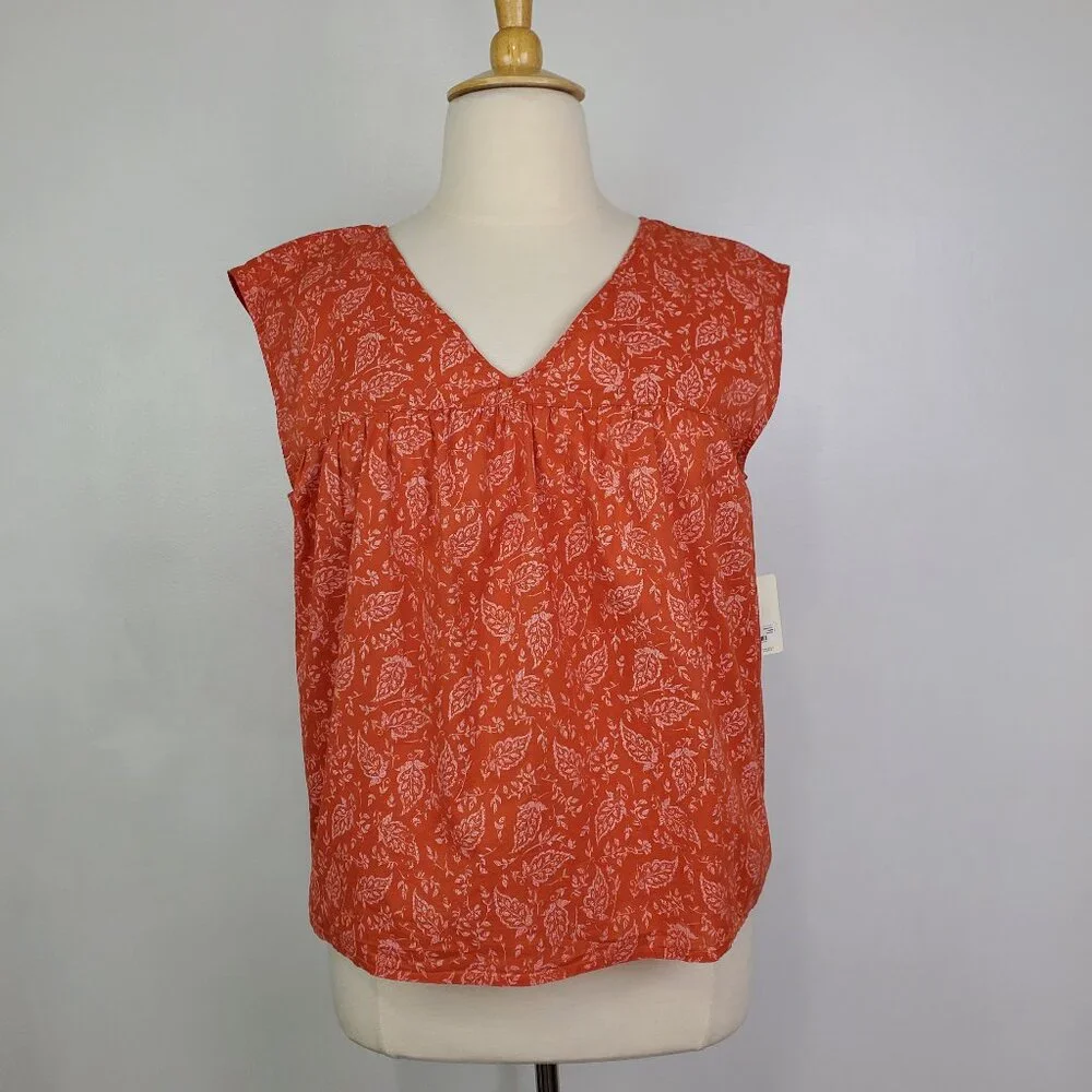 a.n.a. V-Neck Baby Doll Lightweight Sleeveless Top NEW NWT Size XL - Picture 13 of 13